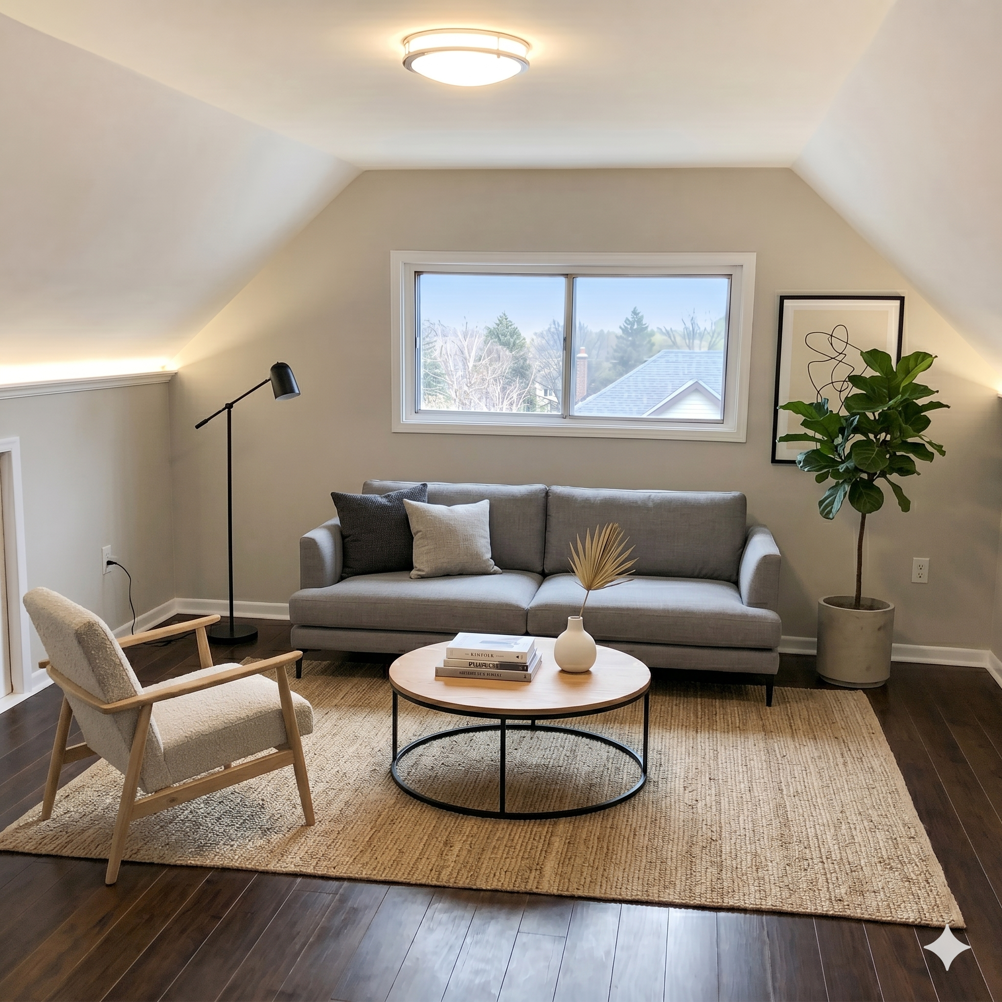 Bright modern 1BR on second & third floor in Hamilton